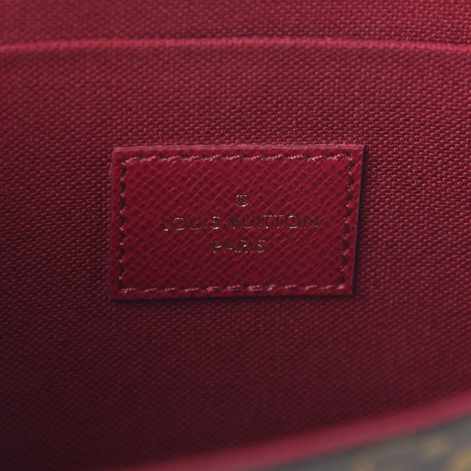 Louis Vuitton Monogram Pochette Felicie Chain Wallet Fuchsia 9 of 11