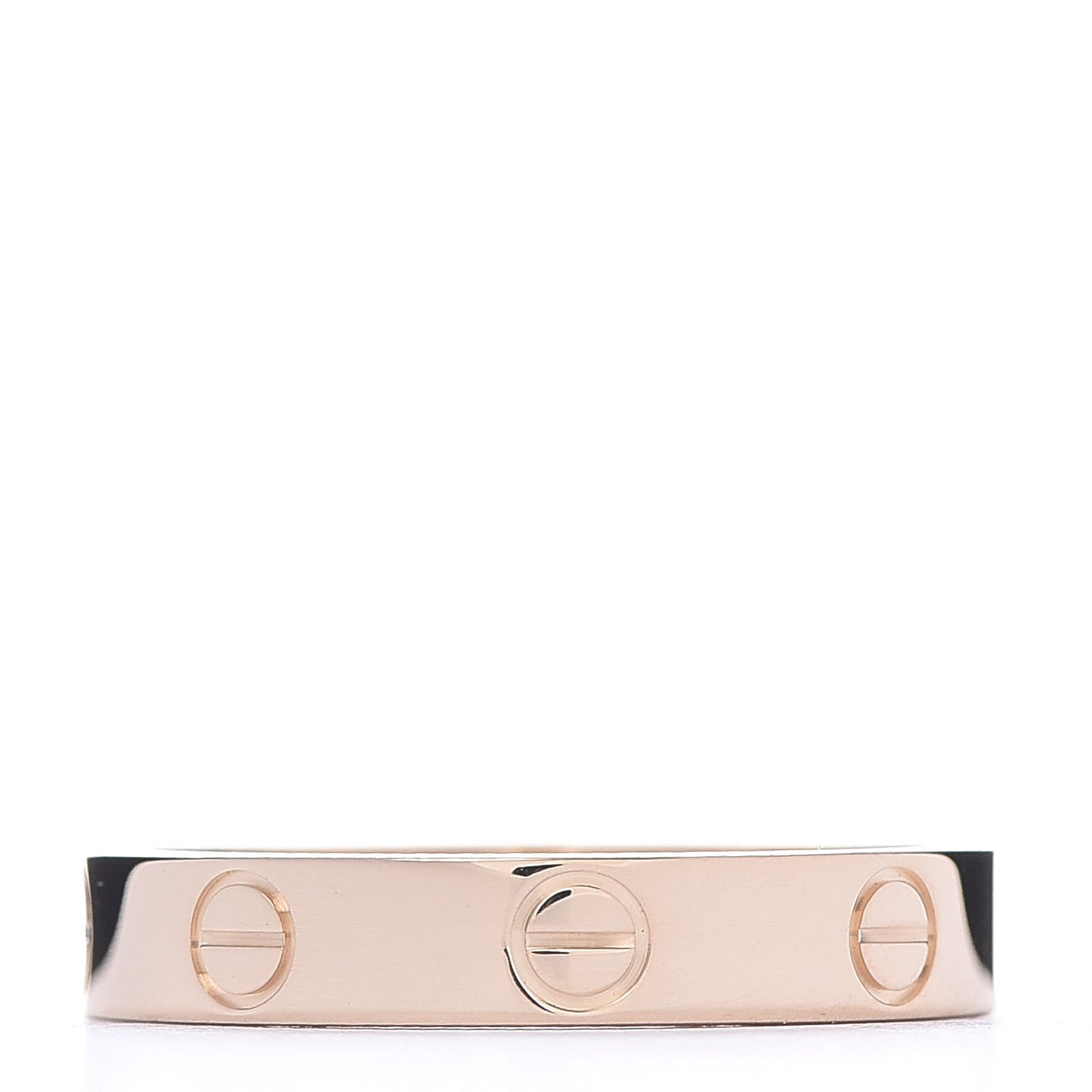 18K Pink Gold 3.5mm LOVE Wedding Band Ring 54 6.75