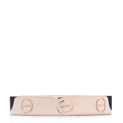 Cartier 18K Pink Gold 3.5mm LOVE Wedding Band Ring 54 6.75 3 of 5