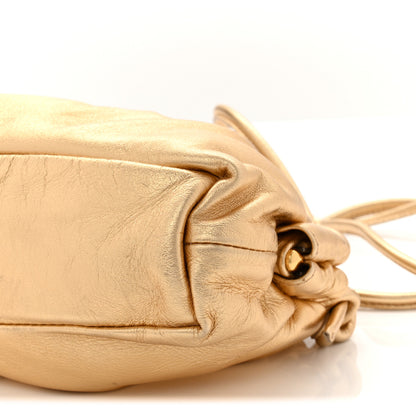 Mansur Gavriel Metallic Lambskin Mini Cloud Clutch Gold 9 of 9
