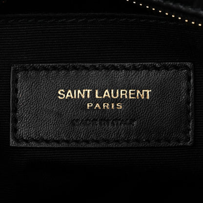 Saint Laurent Calfskin Canvas Monogram Lou Belt Bag Black 6 of 10