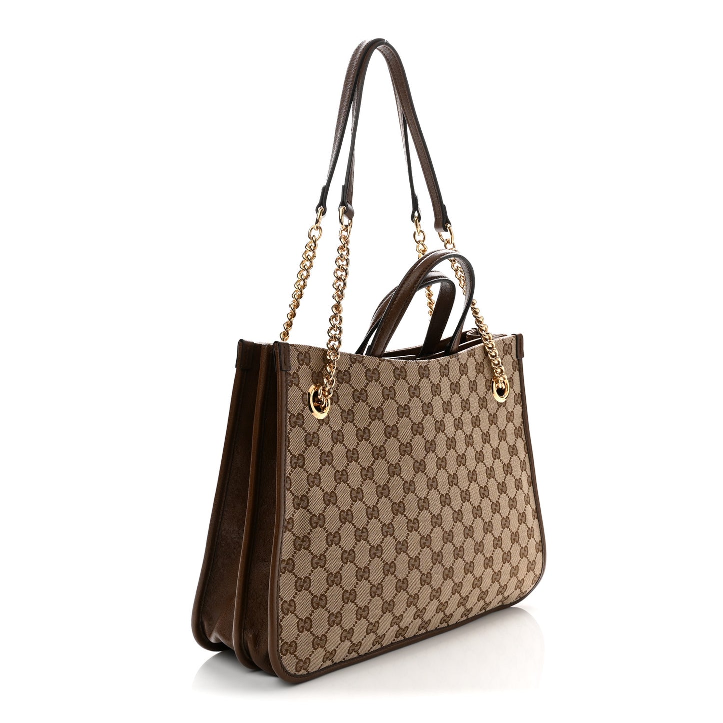 Monogram Calfskin Medium Horsebit 1955 Tote Bag Beige Brown Sugar Beige Brown Sugar