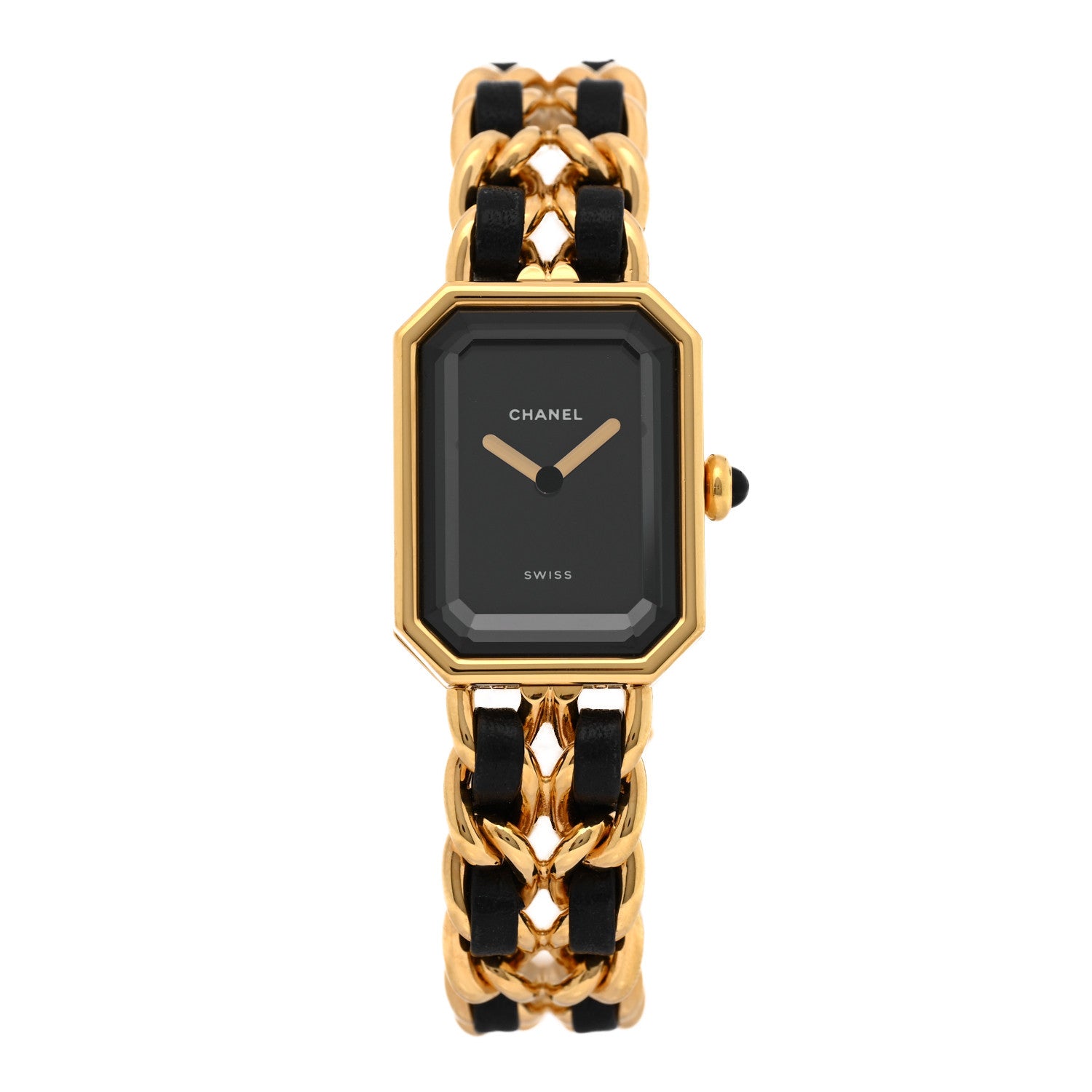 Chanel Stainless Steel Lambskin 20mm Chain Premiere Quartz Watch Gold M 1 of 4