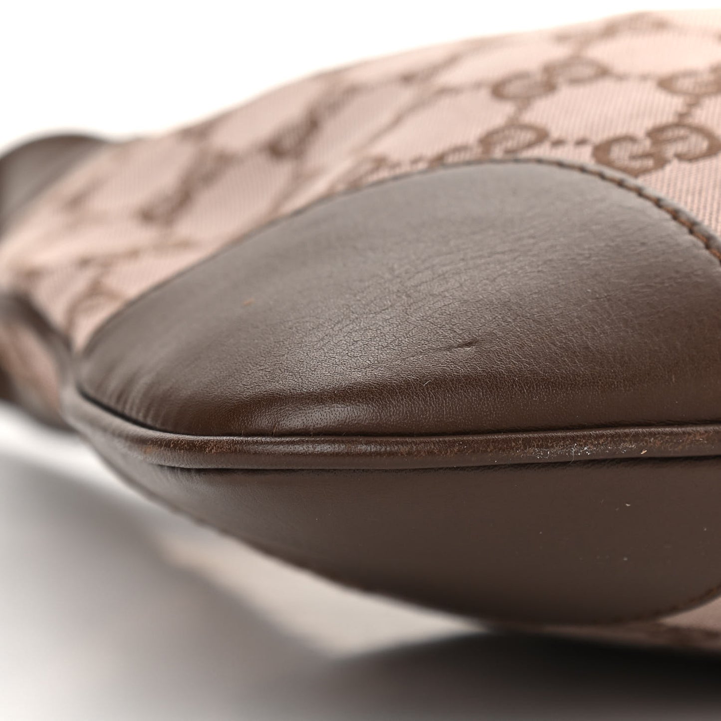 Monogram Lobster Clasp Jackie O Hobo Brown