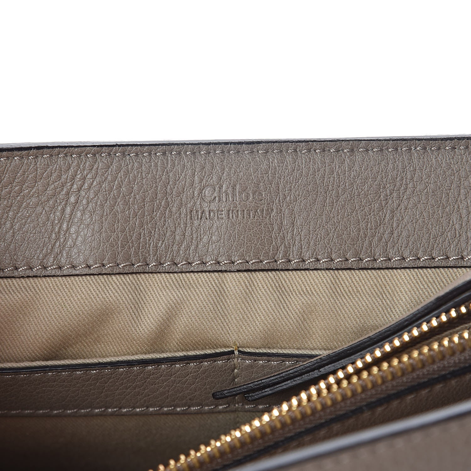 Chloe Calfskin Small Faye Day Shoulder Bag Motty Grey 6 of 8