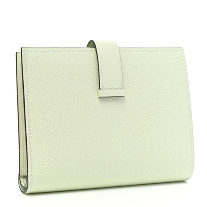 Hermes Epsom Bearn Compact Wallet Vert Fizz 3 of 8