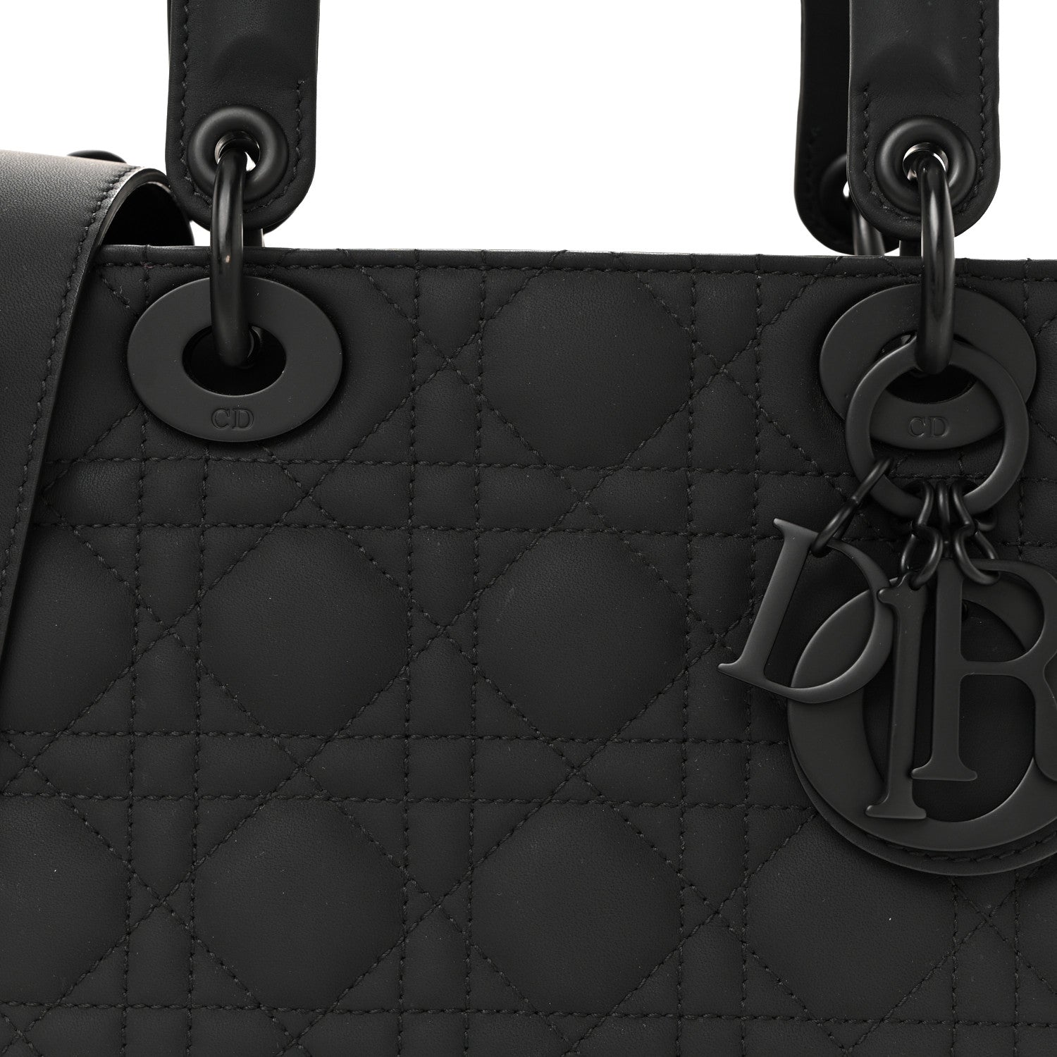Christian Dior Ultra Matte Calfskin Cannage Small My ABCDior Lady Dior Black 7 of 11
