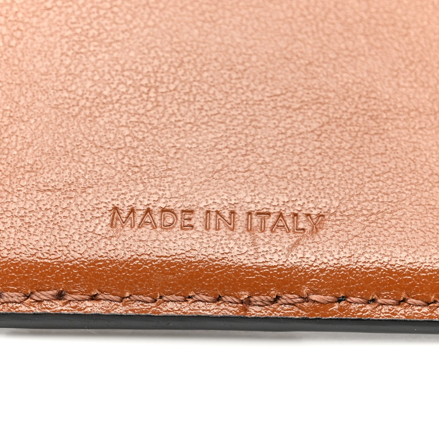 Canvas Triomphe Lambskin Folded Compact Wallet Tan