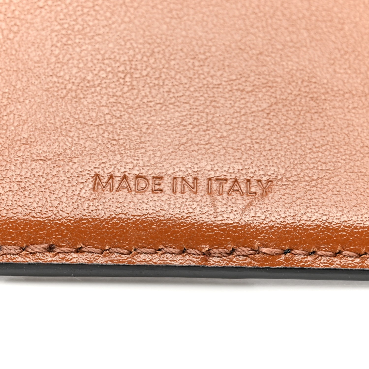 Celine Canvas Triomphe Lambskin Folded Compact Wallet Tan 7 of 11