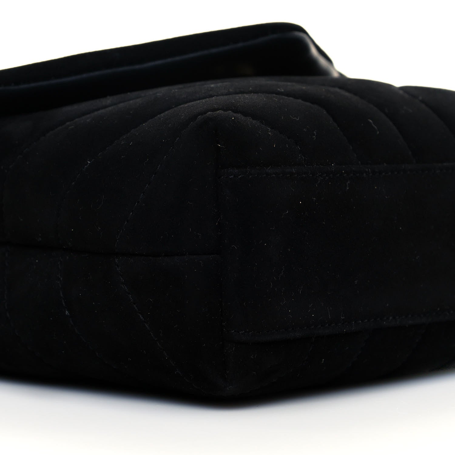 Saint Laurent Suede Y Quilted Monogram Toy Loulou Crossbody Bag Black 7 of 9