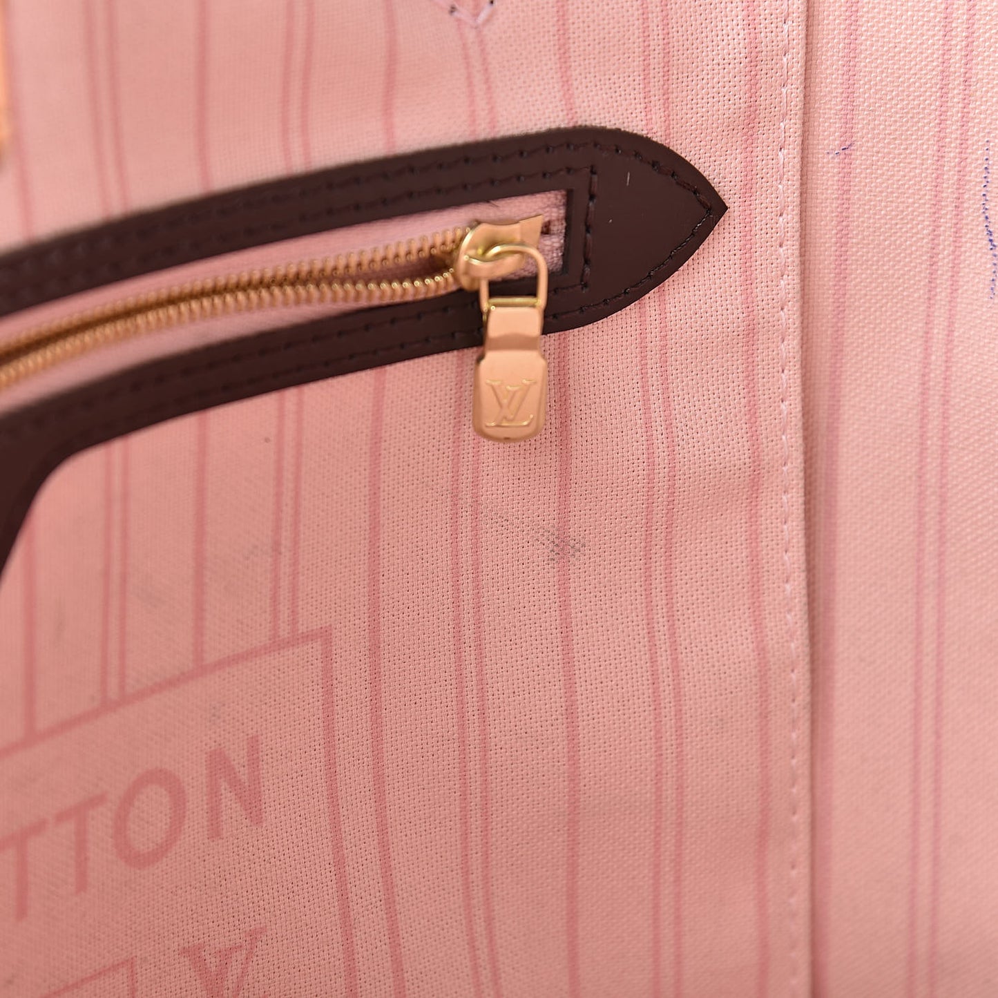 Damier Ebene Neo Neverfull MM Rose Ballerine