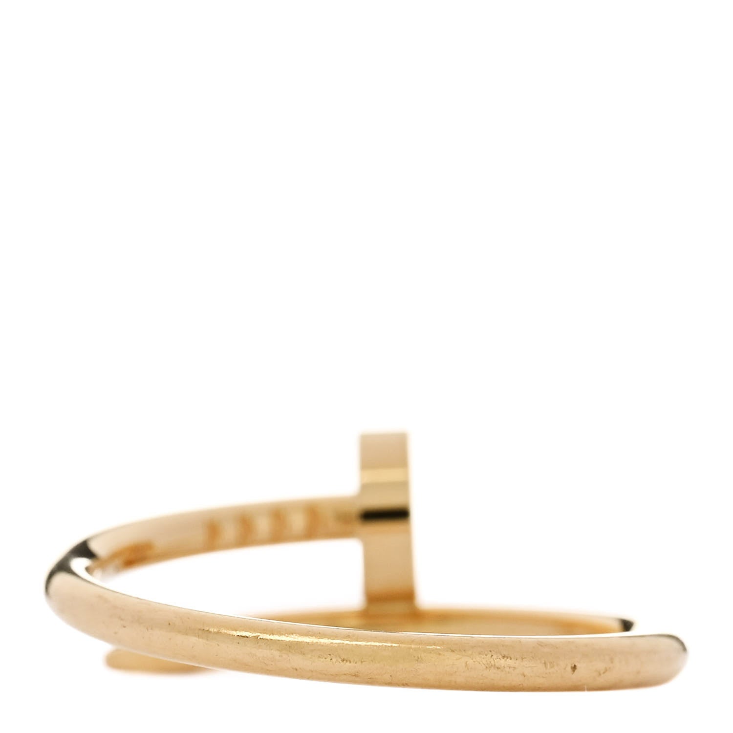 Cartier 18K Yellow Gold Small Juste Un Clou Ring 53 6.5 3 of 5