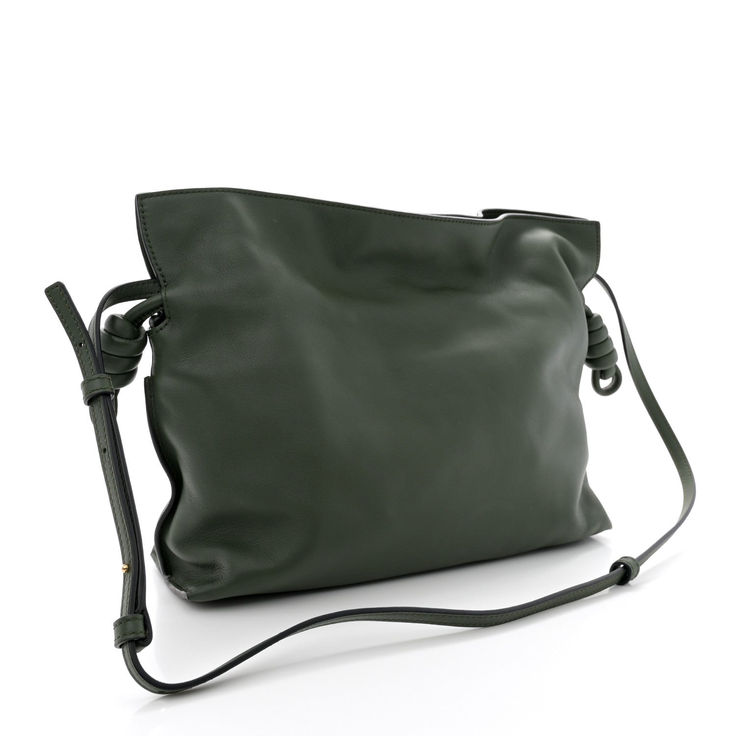 Loewe Nappa Flamenco Knot Clutch Vintage Khaki 3 of 10