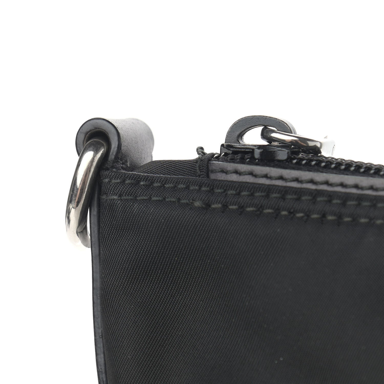 Prada Nylon Vela Flat Messenger Bag Black 11 of 11