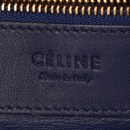 Celine Lambskin Horizontal Bi-Color Cabas Blue 8 of 14