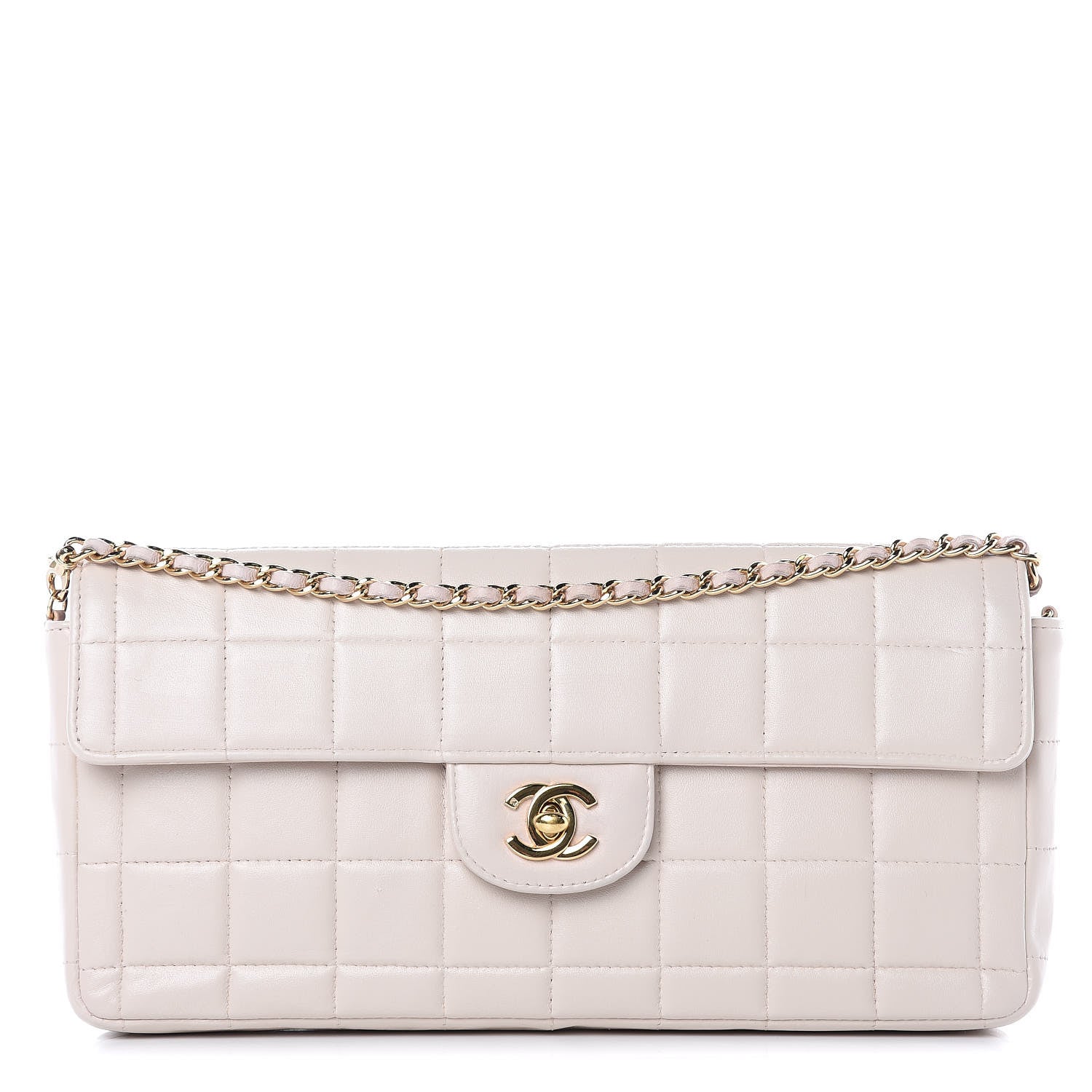 Chanel Lambskin East West Chocolate Bar Flap Pink 1 of 16