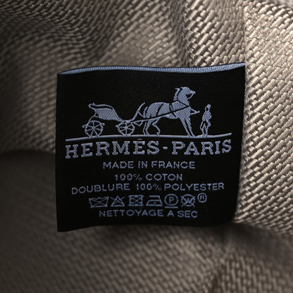 Hermes Canvas Small Bride-A-Brac Pouch Natural Jaune Citron 6 of 9