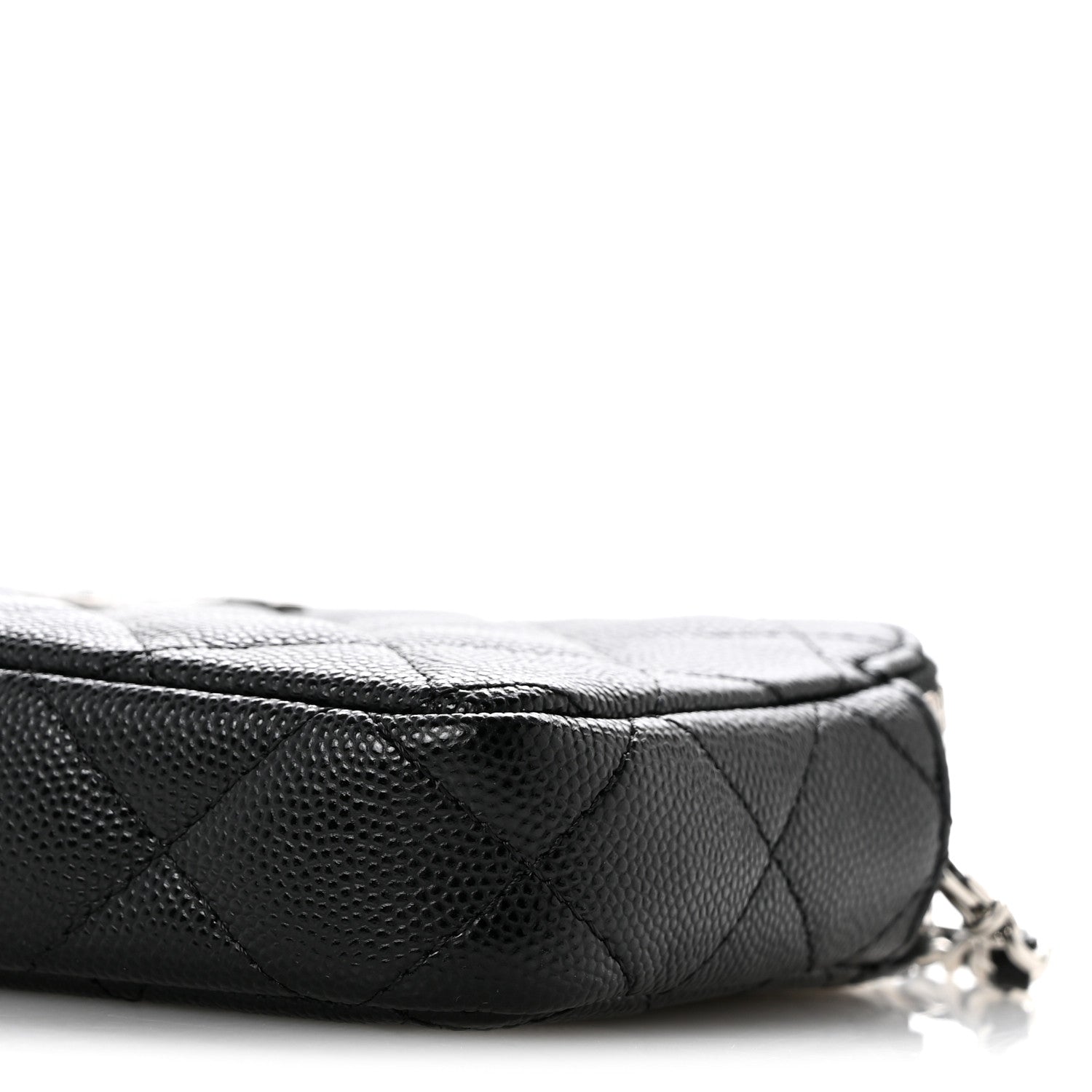 Chanel Caviar Quilted Logo Small Clutch With Chain Black 11 of 13