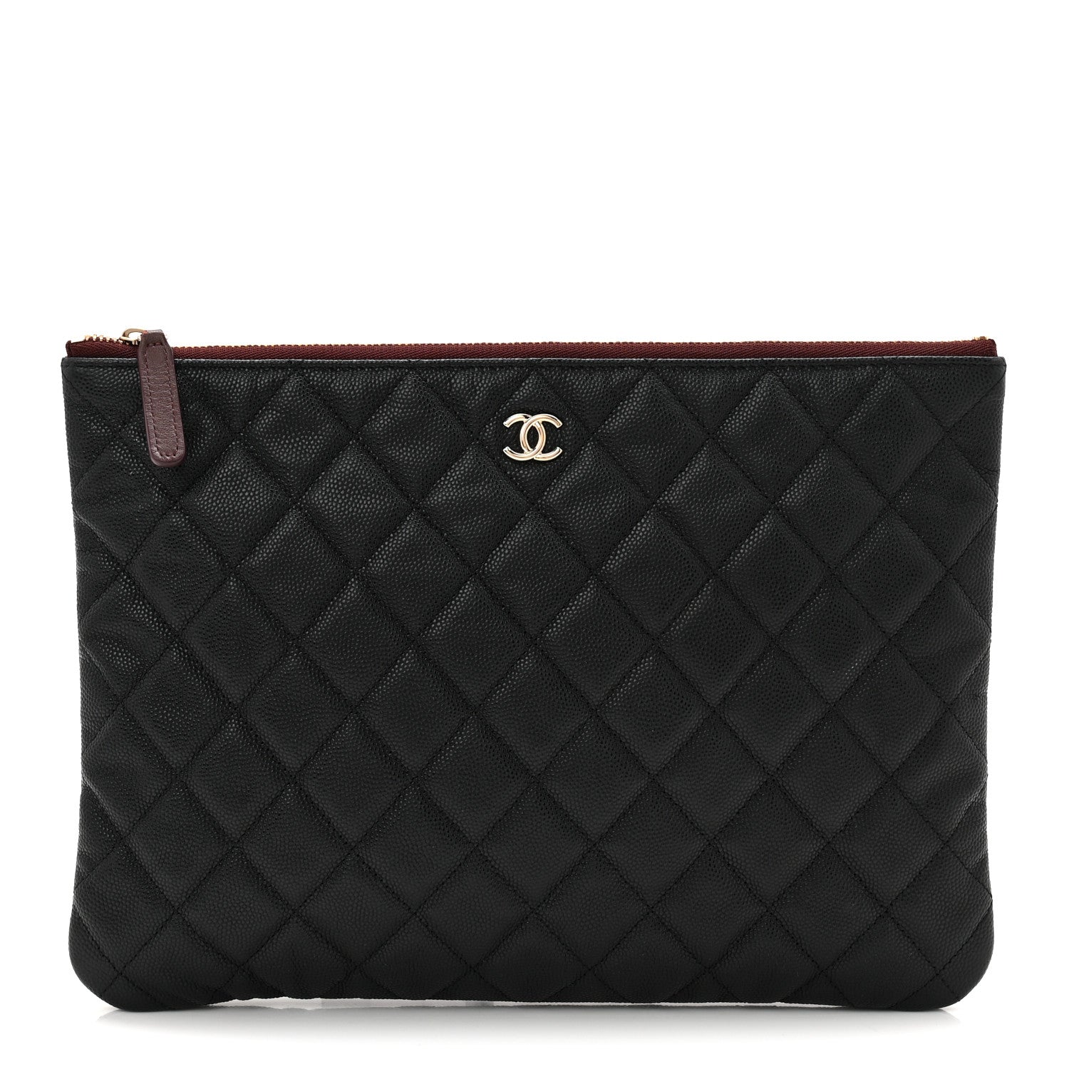 Chanel Caviar Quilted Medium Cosmetic Case Black 1 of 7