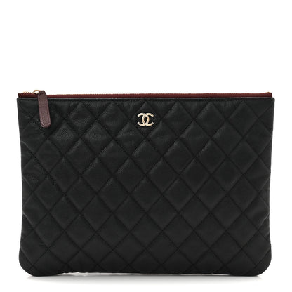 Chanel Caviar Quilted Medium Cosmetic Case Black 1 of 7
