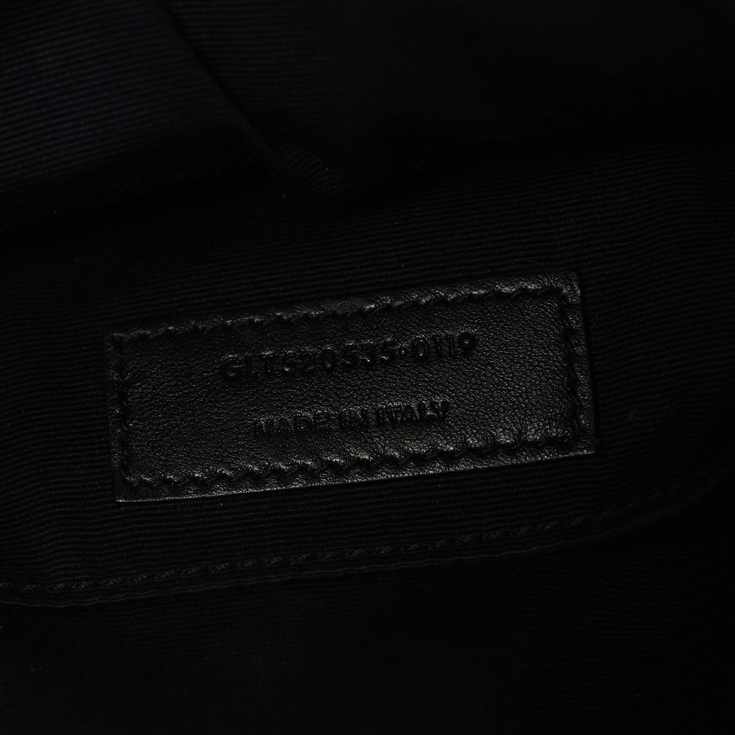 Calfskin Crocodile Embossed Monogram Lou Camera Bag Black
