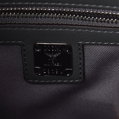 MCM Calfskin Ottomar Monogram Small Essential Bucket Charcoal 8 of 8