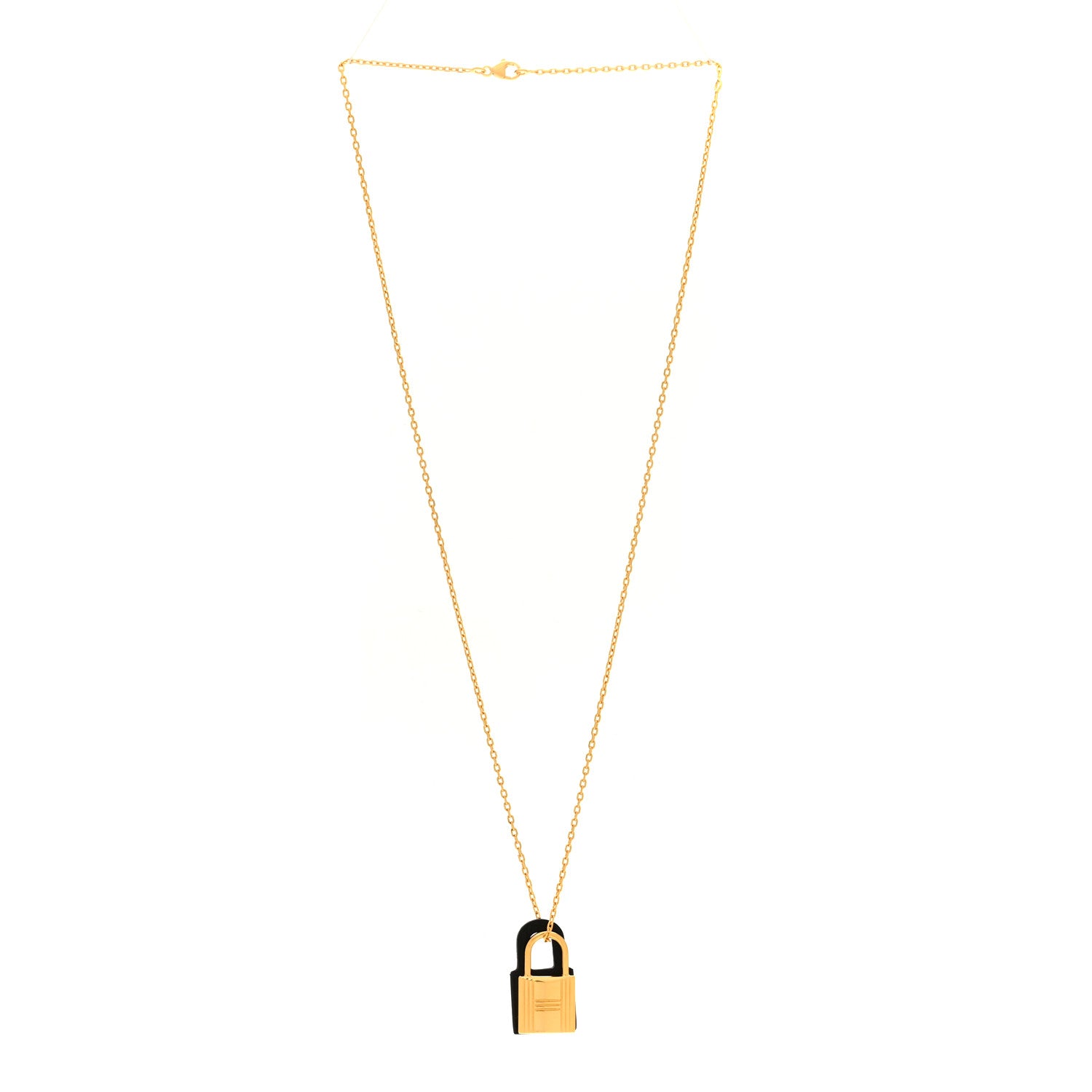 Hermes Swift O'Kelly Pendant Necklace Black 3 of 7