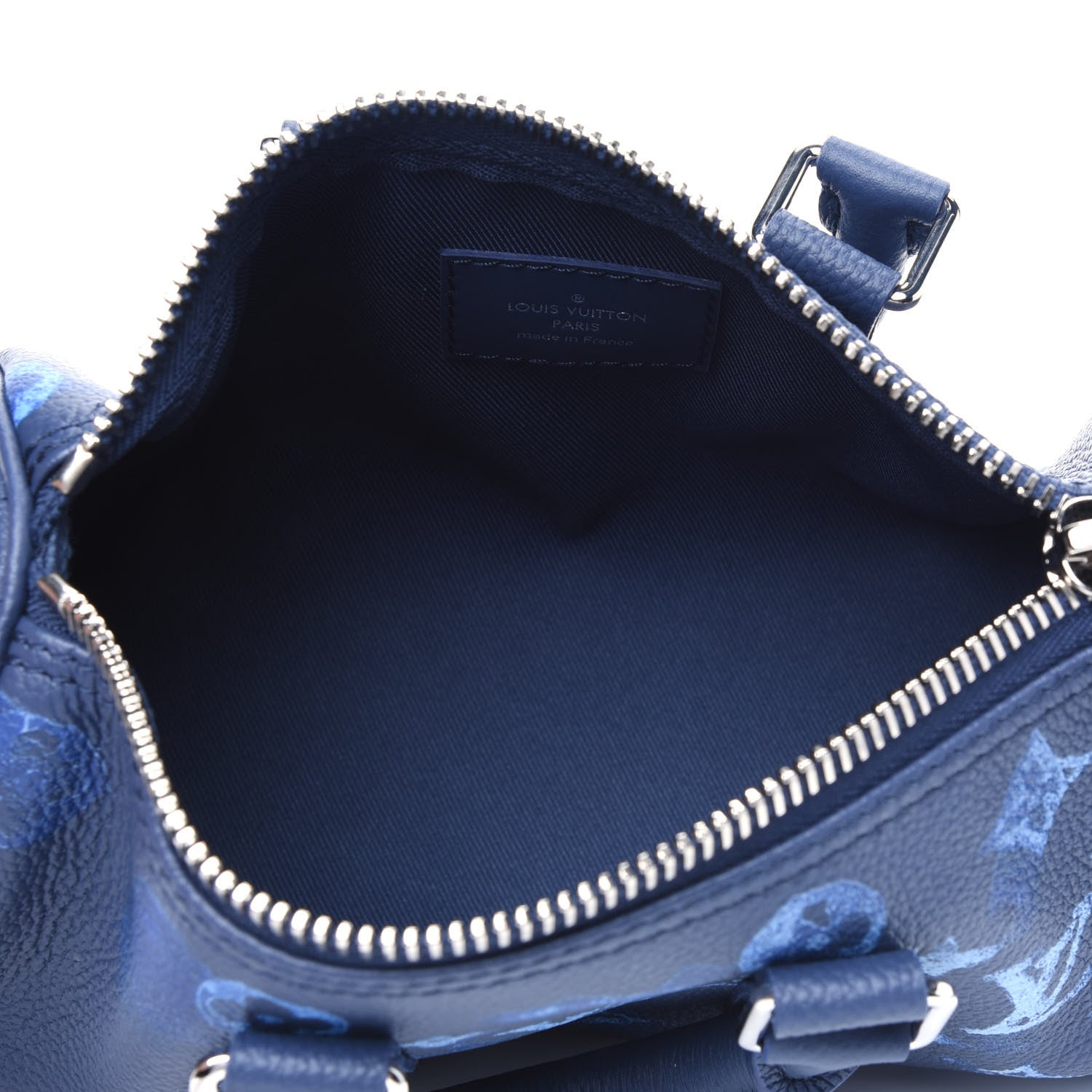 Louis Vuitton Monogram Ink Watercolor Keepall XS Blue 6 of 10