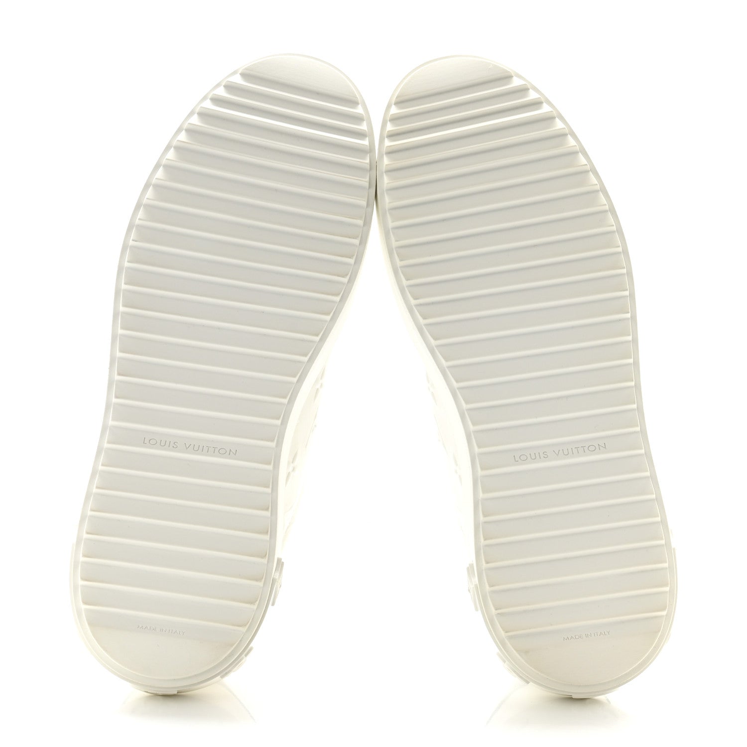 Louis Vuitton Calfskin Monogram Debossed Time Out Sneakers 40 White 5 of 10