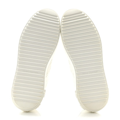 Louis Vuitton Calfskin Monogram Debossed Time Out Sneakers 40 White 5 of 10