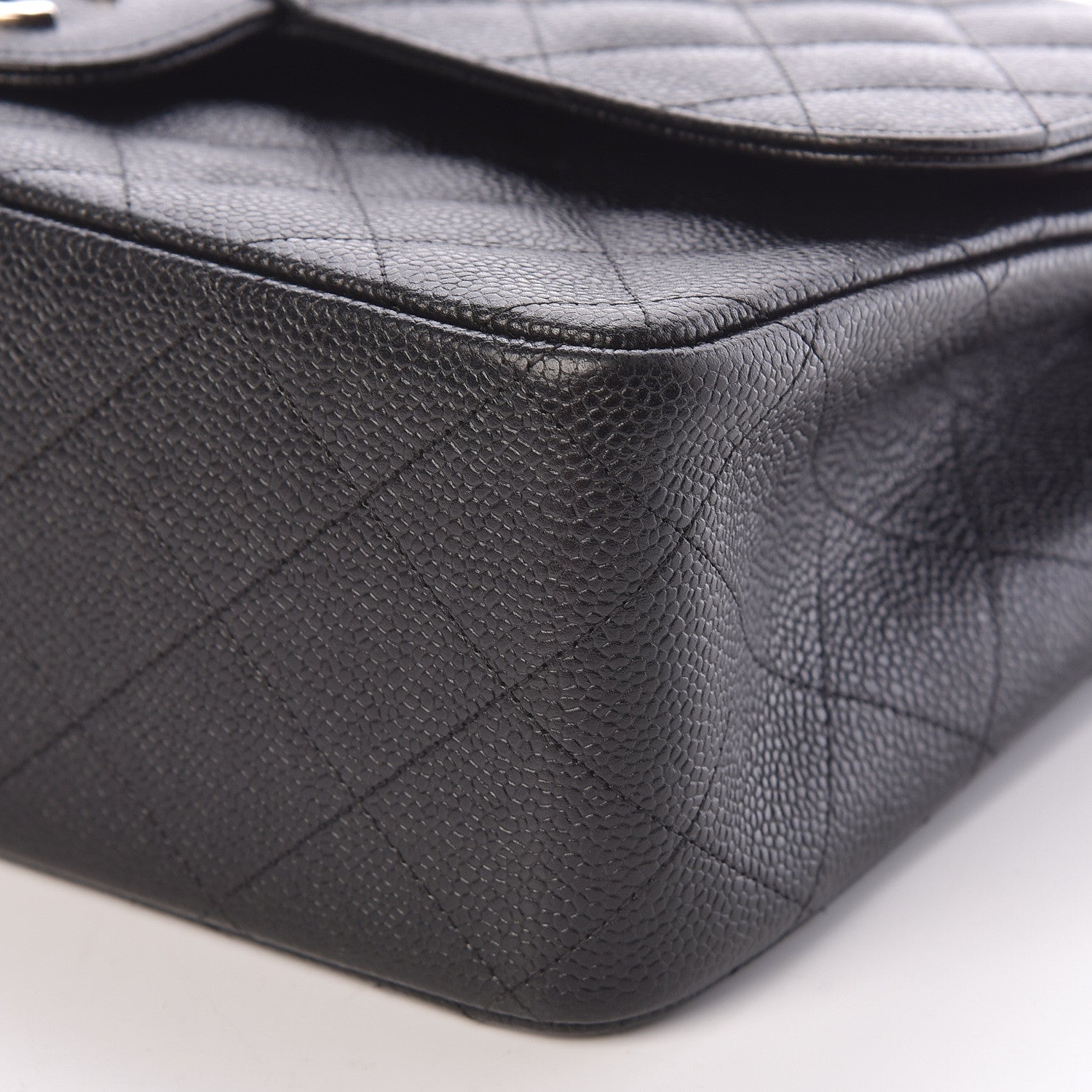 Chanel Caviar Quilted Jumbo Double Flap Black 10 of 14