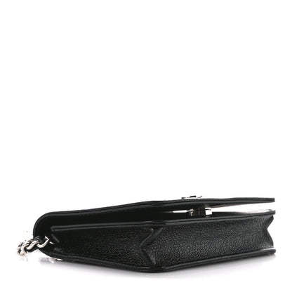 Chanel Caviar Camellia Embossed Chain Belt Bag Black 3 of 11