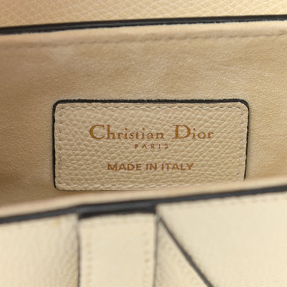 Christian Dior Grained Calfskin Mini Saddle Bag White 6 of 12