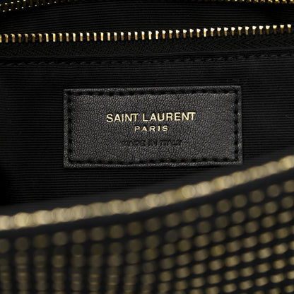 Saint Laurent Suede Contrast Stitching Monogram Kate 99 Black 7 of 15