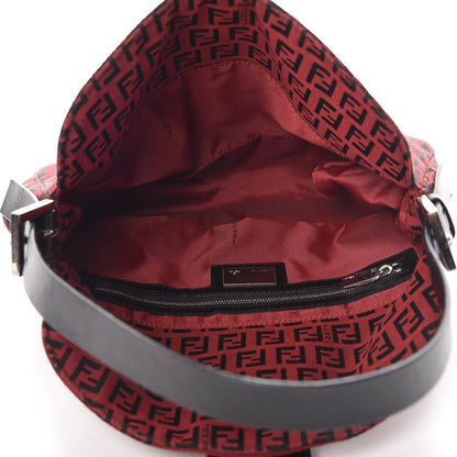 Fendi Zucchino Baguette Red Black 5 of 10