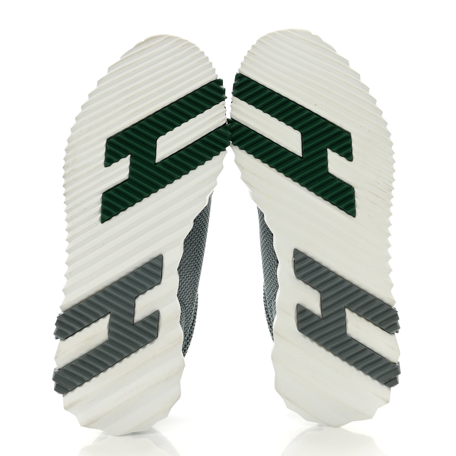 Hermes Air Mesh Suede Goatskin Bouncing Sneakers 35 Vert D'eau White 5 of 9