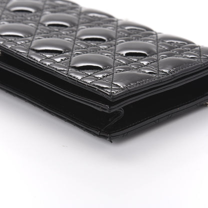 Christian Dior Patent Cannage Lady Dior Convertible Clutch Black 7 of 10