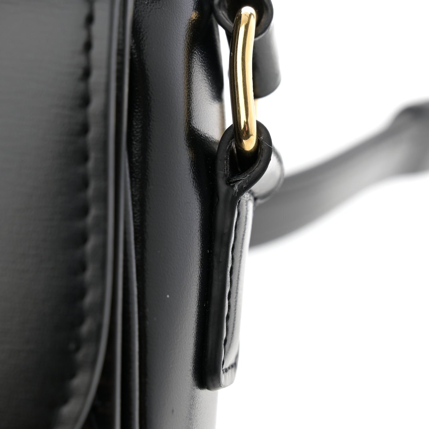 Shiny Calfskin Teen Triomphe Black