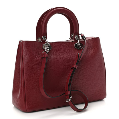Christian Dior Bullcalf Medium Diorissimo Tote Burgundy 3 of 10