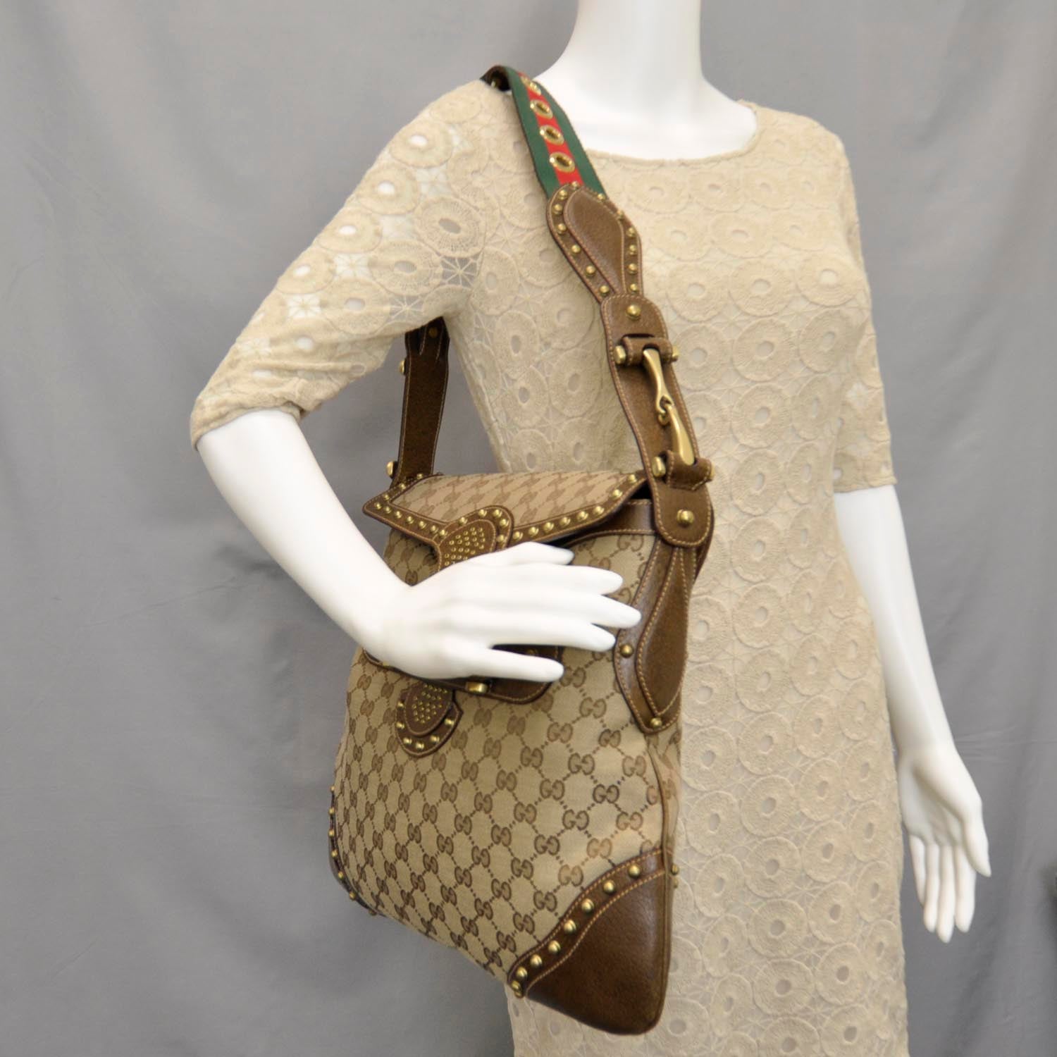 Gucci Monogram Pelham Large Shoulder Bag 2 of 10
