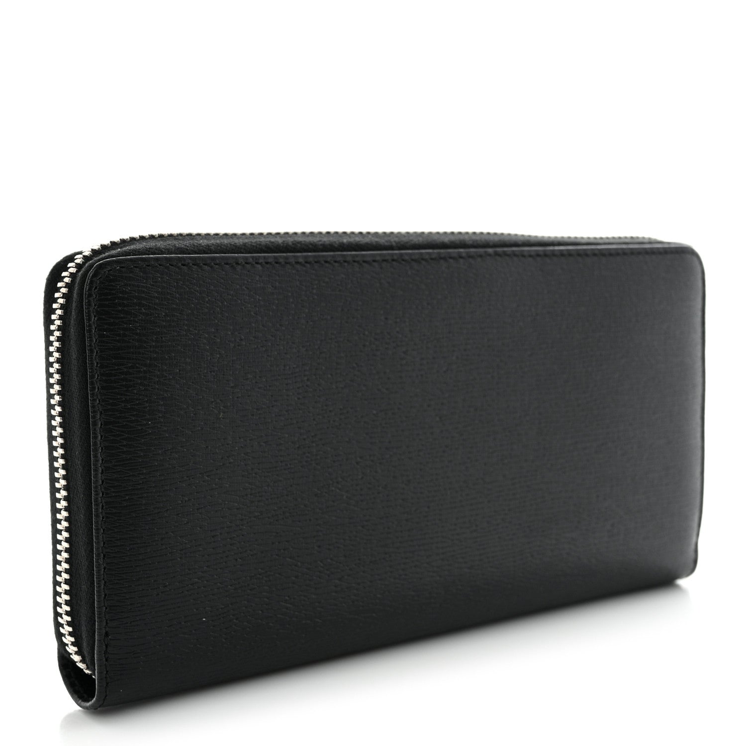 Gucci Calfskin GG Zip Around Wallet Black 3 of 10