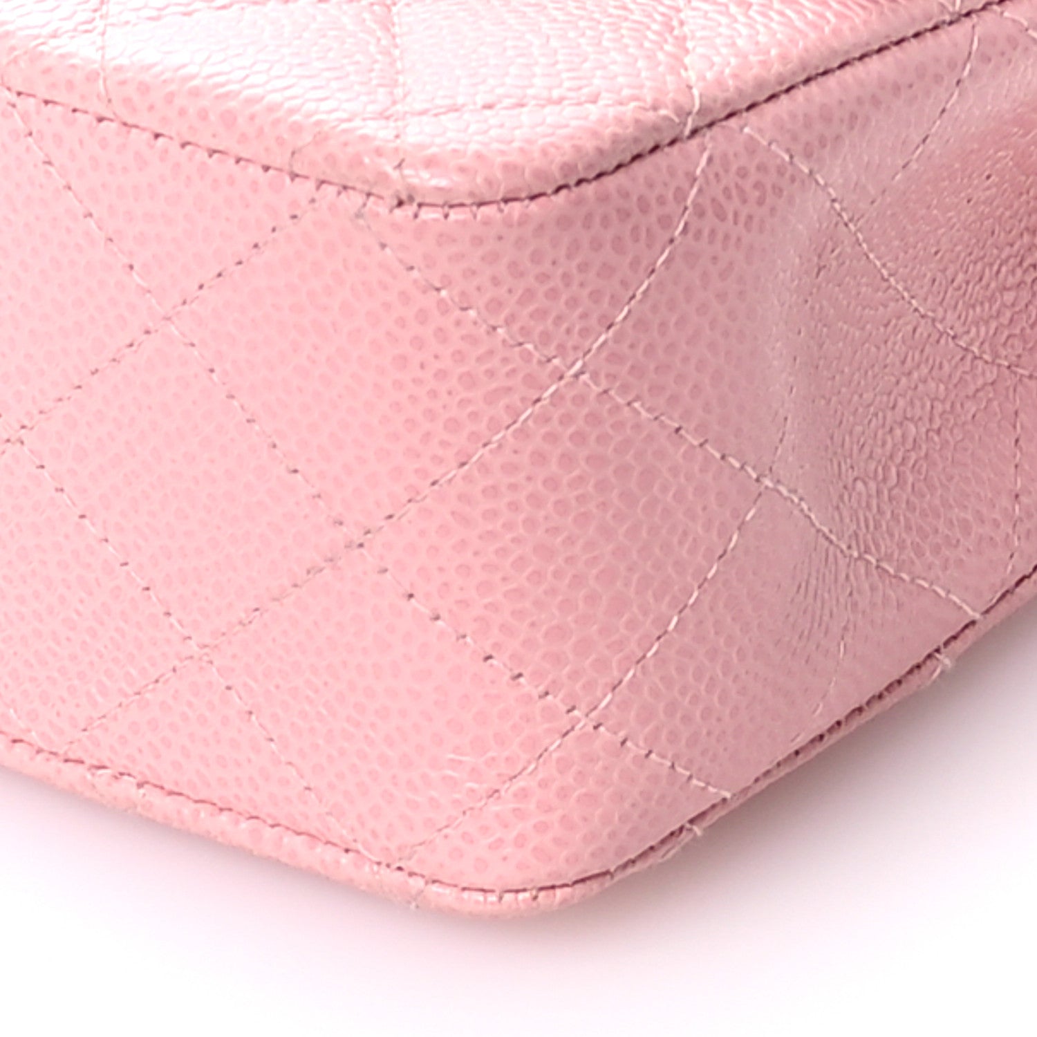 Chanel Caviar Quilted Medium Double Flap Pink 10 of 11