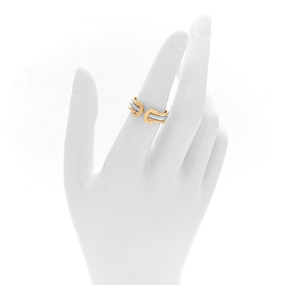 Cartier 18K Pink Yellow White Gold 8mm C De Cartier Ring 51 5.75 2 of 4