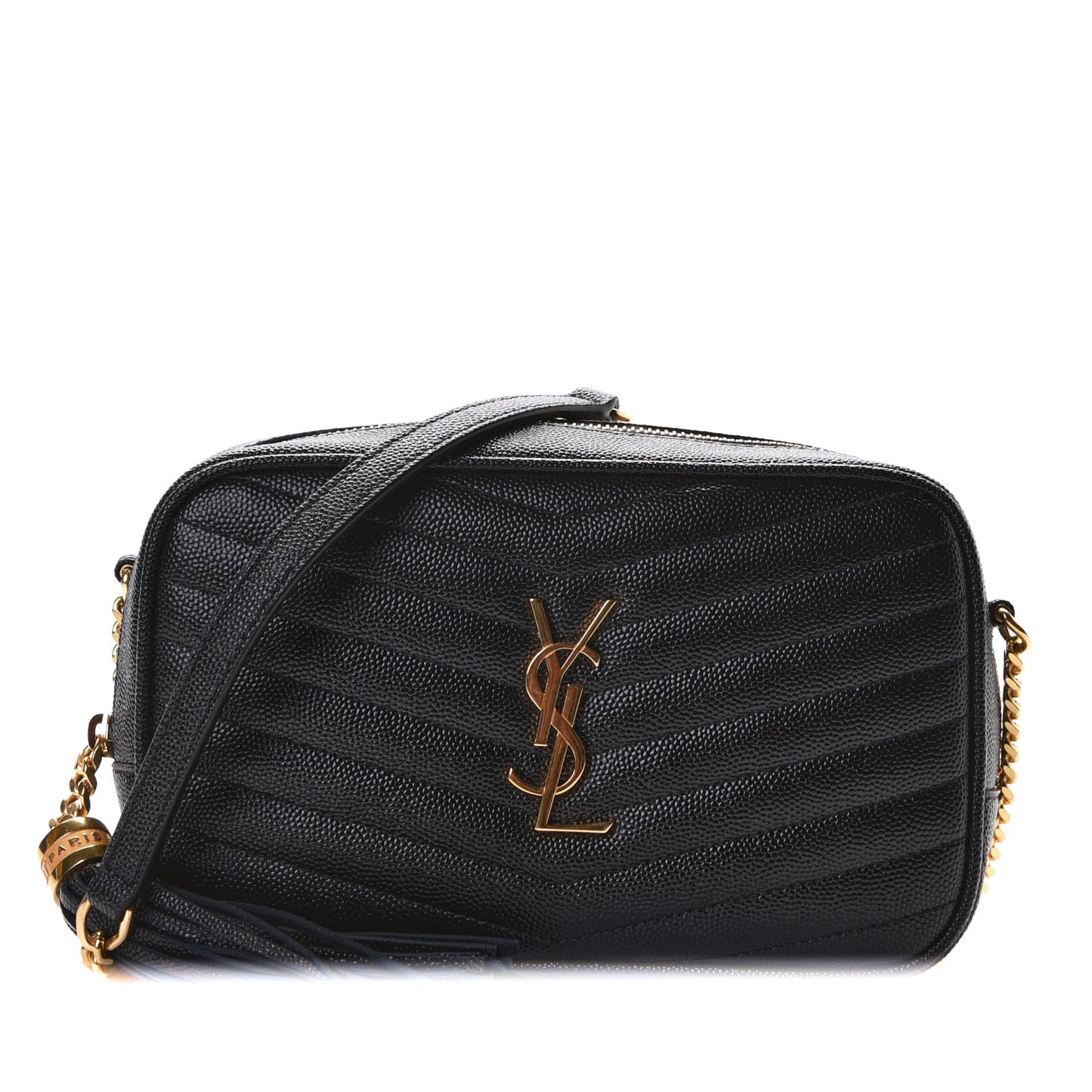Grain De Poudre Matelasse Monogram Mini Lou Camera Bag Black