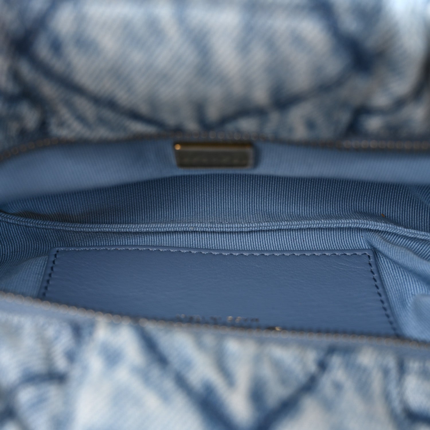 Chanel Washed Denim Quilted Mini Bow Bag Blue 5 of 12