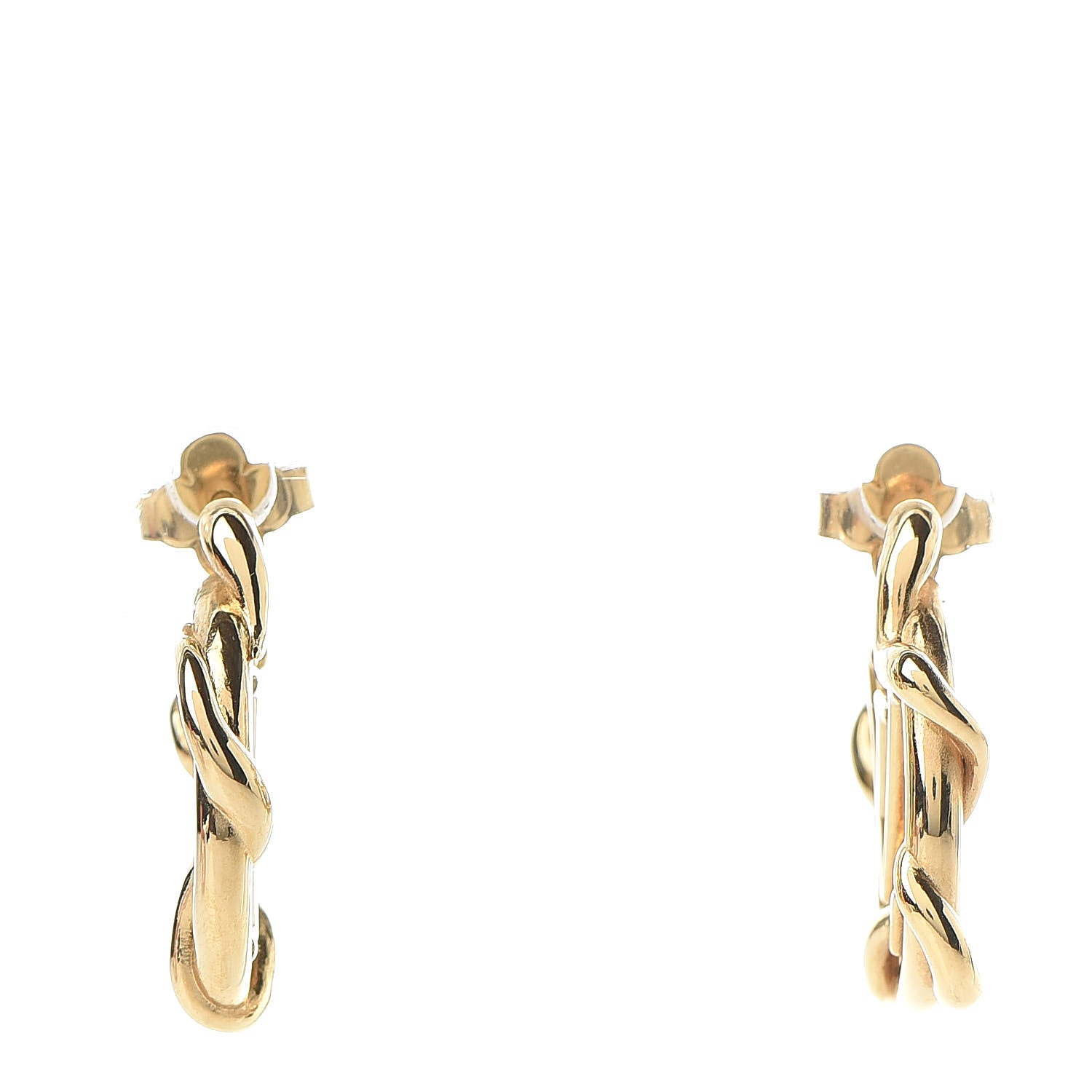 Louis Vuitton Garden Louise Hoop Earrings Gold 1 of 5