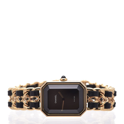 Chanel Stainless Steel Lambskin 20mm Chain Premiere Quartz Watch Gold L 3 of 8