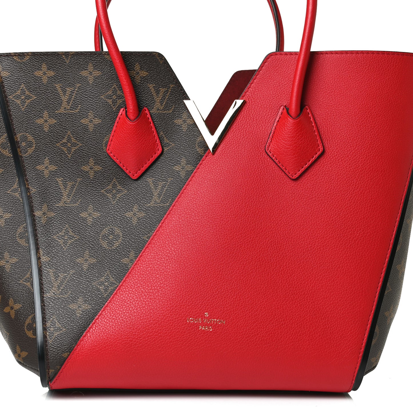 Calfskin Monogram Kimono Tote Cherry