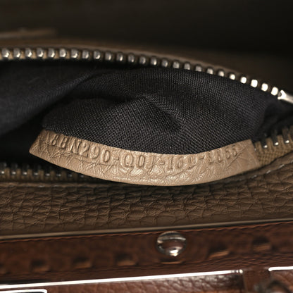 Fendi Cuoio Romano Selleria Bi-Color Medium Peekaboo Iconic Satchel Mou Deserto 8 of 11