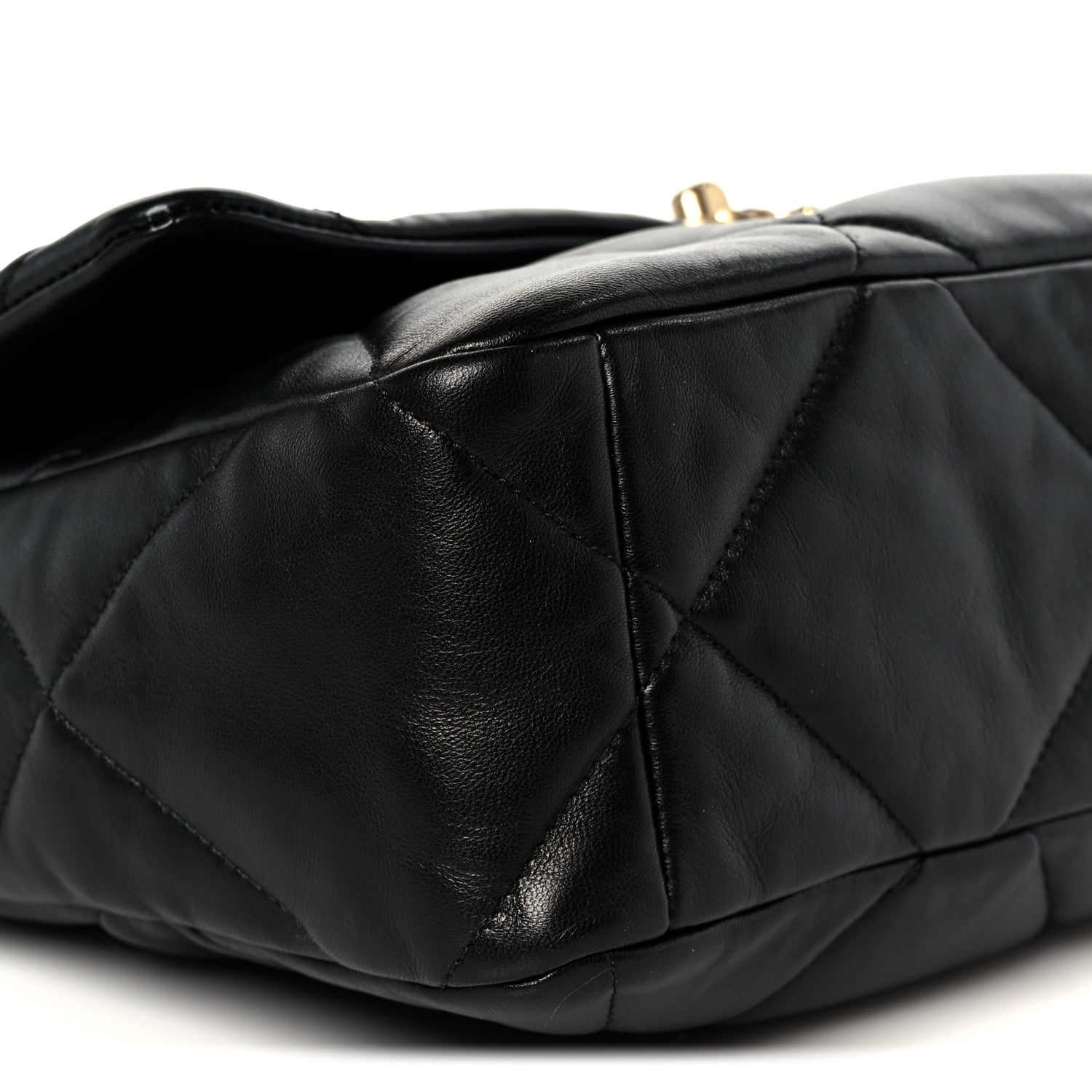 Chanel Lambskin Quilted Large Chanel 19 Flap Black 9 of 10